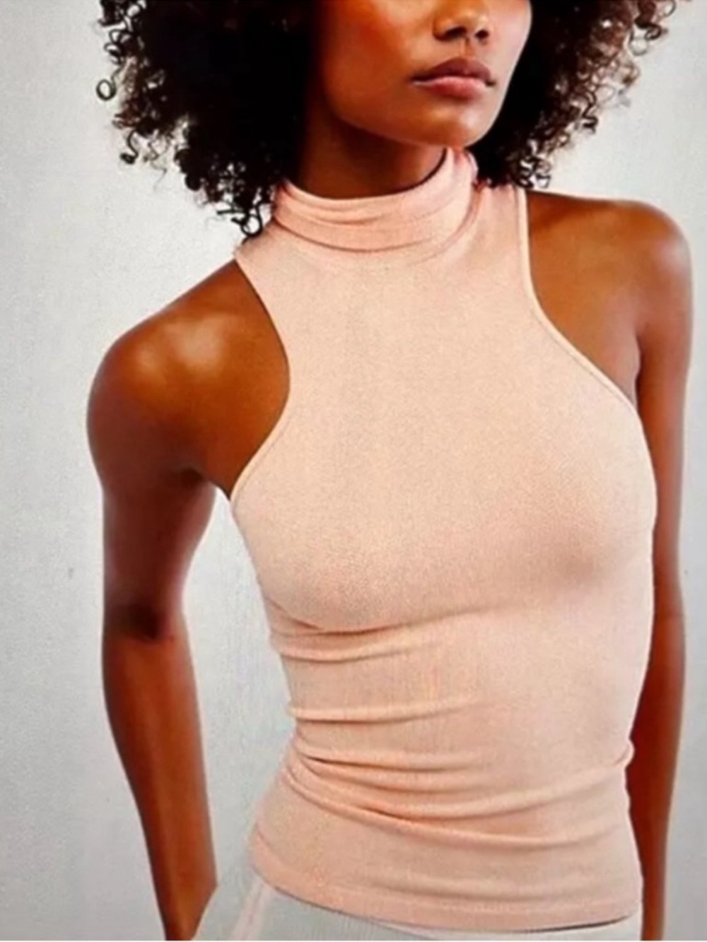 FREE PEOPLE Always Ready Seamless Turtleneck Tank
